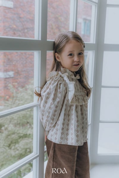 ROA27｜(80cm-120cm) 2色蝴蝶結直筒長褲5