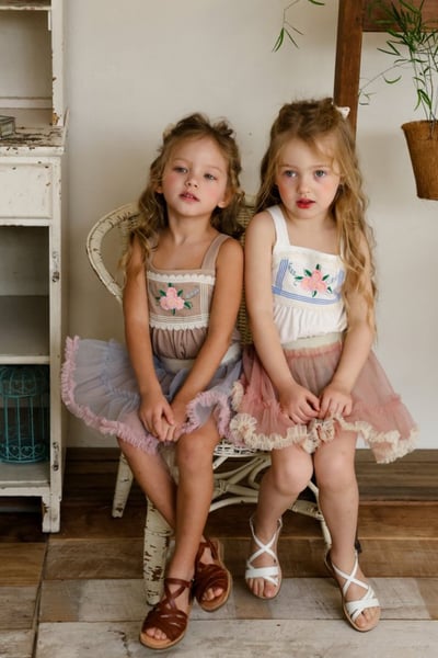 FLO05｜(75-140) 兩色蕾絲蛋糕襯裙9