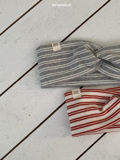 Bebe holic04｜(3m-18m) 扭結條紋髮帶12