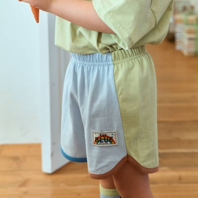 1st blue20｜(~93-118cm) 繽紛配色短褲1