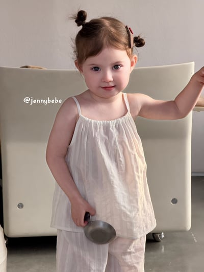 JE733｜(80-110cm) 細肩抽繩壓紋套裝5