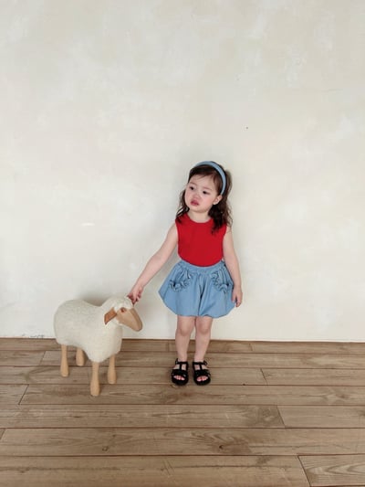 Azalea02｜(85-125cm) 荷葉邊南瓜褲16