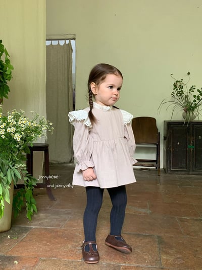 JE577｜(66-90cm) 蕾絲領飛袖包屁裙6