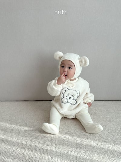 Nutt06｜(3m-16m) 小熊刷毛含小熊帽13