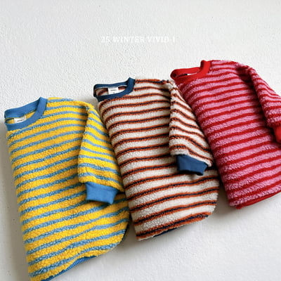 vivid60｜(78cm-125cm) 毛毛條紋上衣2