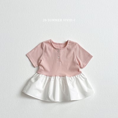vivid34｜(78cm-125cm) 3款迷你羅紋蛋糕連身裙5