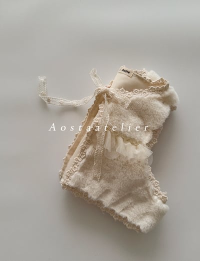 AOSTA35｜(6m-5y) 蕾絲刷毛背心3