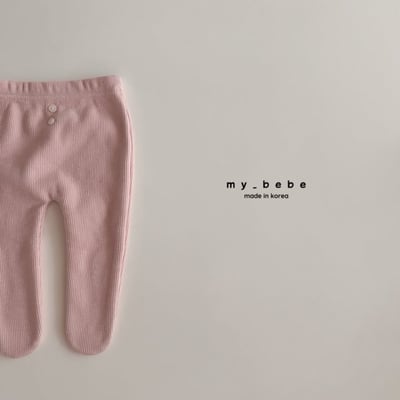my_bebe26｜(-6m-12m-) 素面內刷毛褲襪5