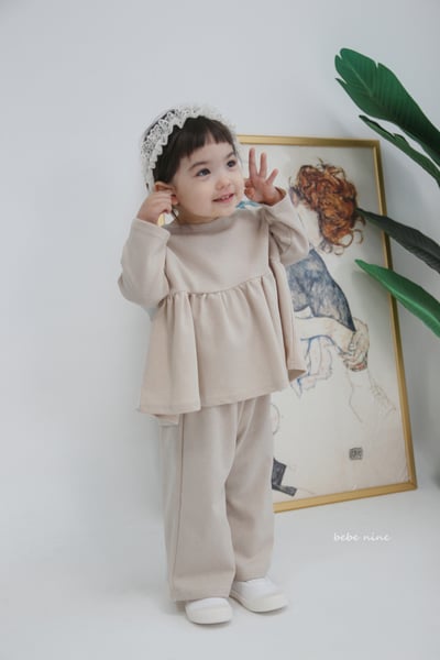 bebe nine14  (65-115) 2色經典蝴蝶結綁帶套裝10