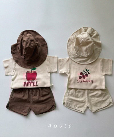 AOSTA41｜(6m-5y) 2款甜美水果插圖上衣4