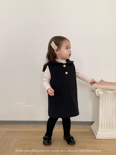 JE 649｜(80-110cm)  洋氣小香風背心裙12