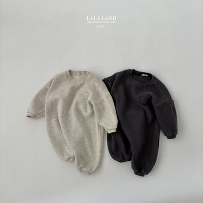 lala land10｜(60cm-83cm) 2色口袋壓紋連身衣1