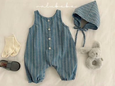 Valubebe 40｜(65-80cm) 鈕釦線條連身褲6