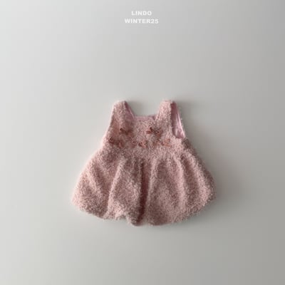 Lindo65｜(80cm-125cm) 緞帶絨毛氣球洋裝8