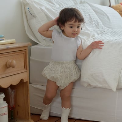 bebe nine10  (6m-24m) 4色可愛小碎花包屁褲14