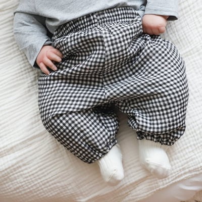 LEMONADE18｜(55cm-85cm) 4色格紋束口褲9