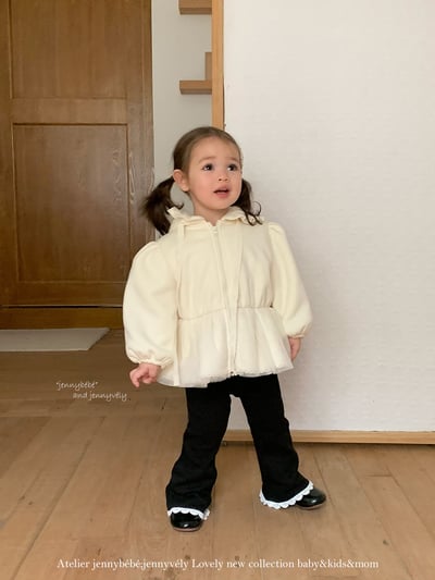 JE 644｜(80-110cm)  荷葉邊拉鍊外套19