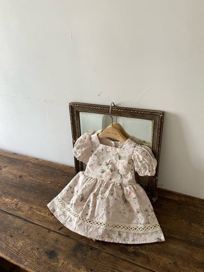 Anne Shirley29｜(3m-18m) 3色古典玫瑰花卉洋裝包屁21