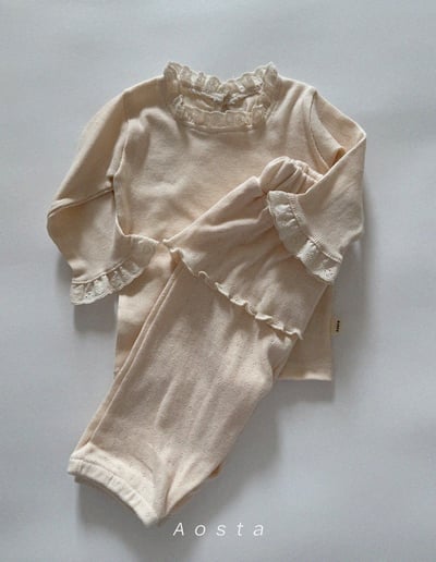 AOSTA43｜(6m-5y) 蕾絲滾邊碎花上衣20