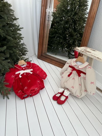 Nutt05｜(3m-16m) 蝴蝶結夾層棉包屁衣12
