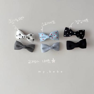my_bebe08｜(free) 蝴蝶結髮夾2