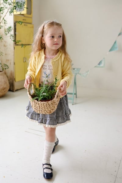 FLO34｜(75-140) 3色滾邊小蕾絲開襟外套9