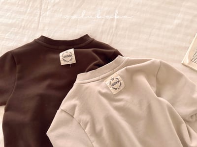 Valubebe32｜(65-80) B英字包屁衣12