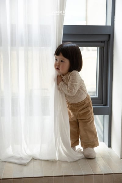 ALADIN08｜(75cm-114cm) 磨毛雙口袋直筒長褲3