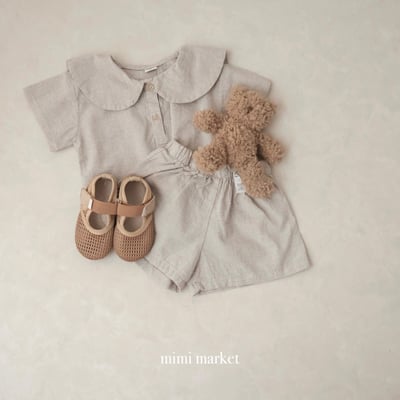 mimi market08 (75-90cm)  格子翻領襯衫7