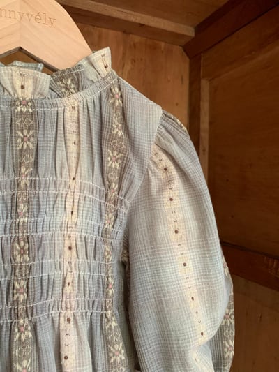 JE623｜(66cm-90cm) 復古立領花邊包屁衣12