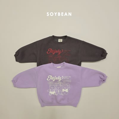 Soybean80｜(75cm-118cm) 插畫印花休閒上衣5