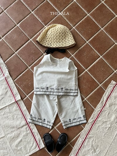 thelala40｜ (70-115) 條紋刺繡圖騰套裝13