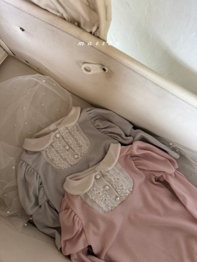 Marron 45｜(3m-18m) 法式宮廷風包屁衣12