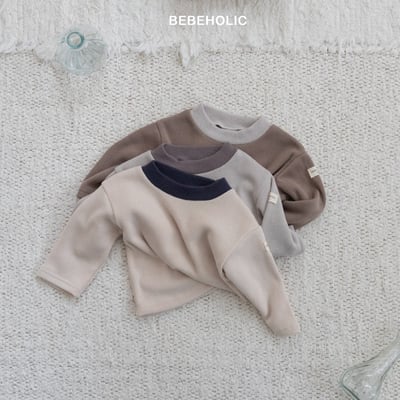 Bebe holic49｜(3m-18m) 撞色領素面上衣4