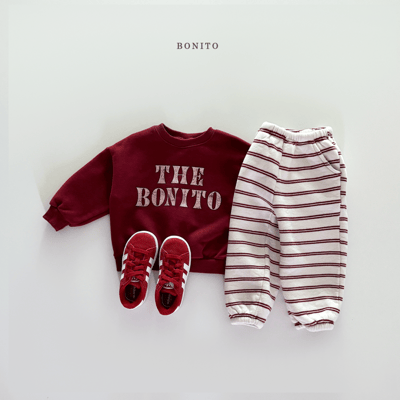 Bonito43｜(75cm-125cm-mom) logo簡約休閒上衣11