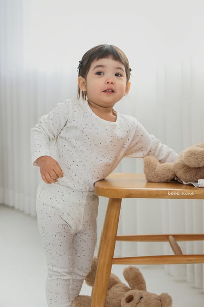 bebe nine13  (65-115) 2色棉質家居服套裝1