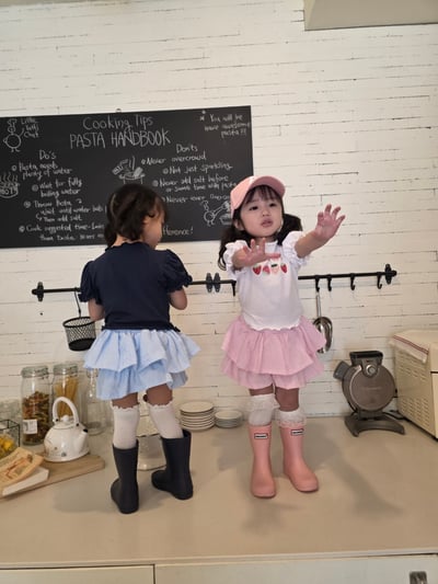 Color16｜(75-115cm) 荷葉裙擺短褲11