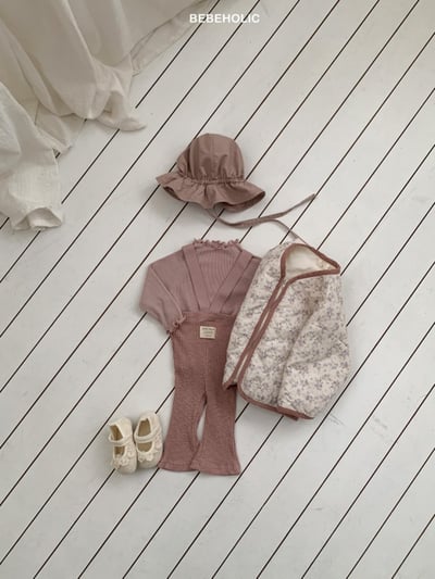 Bebe holic61｜(3m-18m) 吊帶喇叭褲7