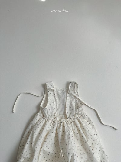 Atomeme42｜(70-110) 碎花綁帶氣球洋裝8