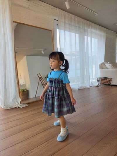 Color18｜(75-115cm) 素面捲邊上衣8