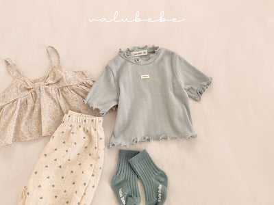 Valubebe 56｜(65-90cm) 木耳邊小標上衣8