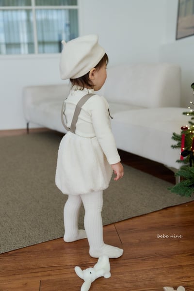 bebe nine03 (65cm-75cm) 2色刷毛吊帶包屁衣3