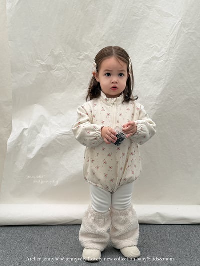 JE 254｜(66-90cm)  復古碎花包屁衣12