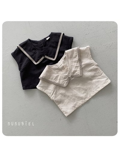 NUNU BIEL13｜(65-115cm) 水手翻領無袖上衣1