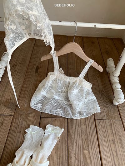 Bebe holic51｜(Free) 蝴蝶結蕾絲背心9