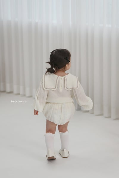 bebe nine22 (65-90) 3色棉麻水手包屁套裝10