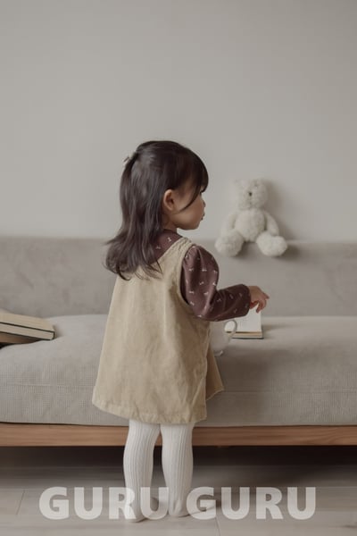GURU GURU24｜(6m-24m) 2色燈芯絨口袋背心佯裝23
