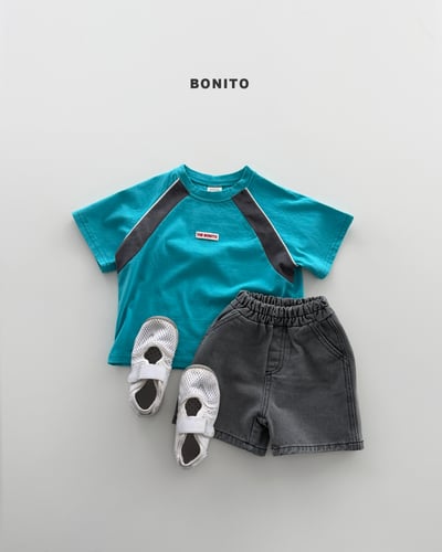 Bonito47｜(75cm-125cm) 2色插肩撞色上衣6