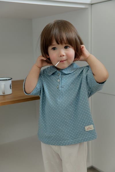 onu33｜(70cm-115cm) 波點有領上衣11