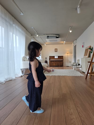 Color23｜(75-115cm) 細肩波點套裝11